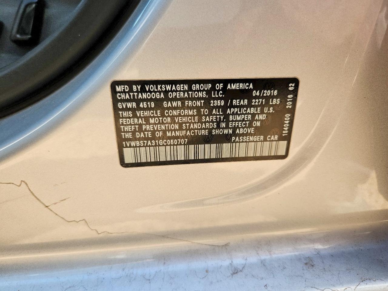 2016 Volkswagen Passat - zdjęcie 12