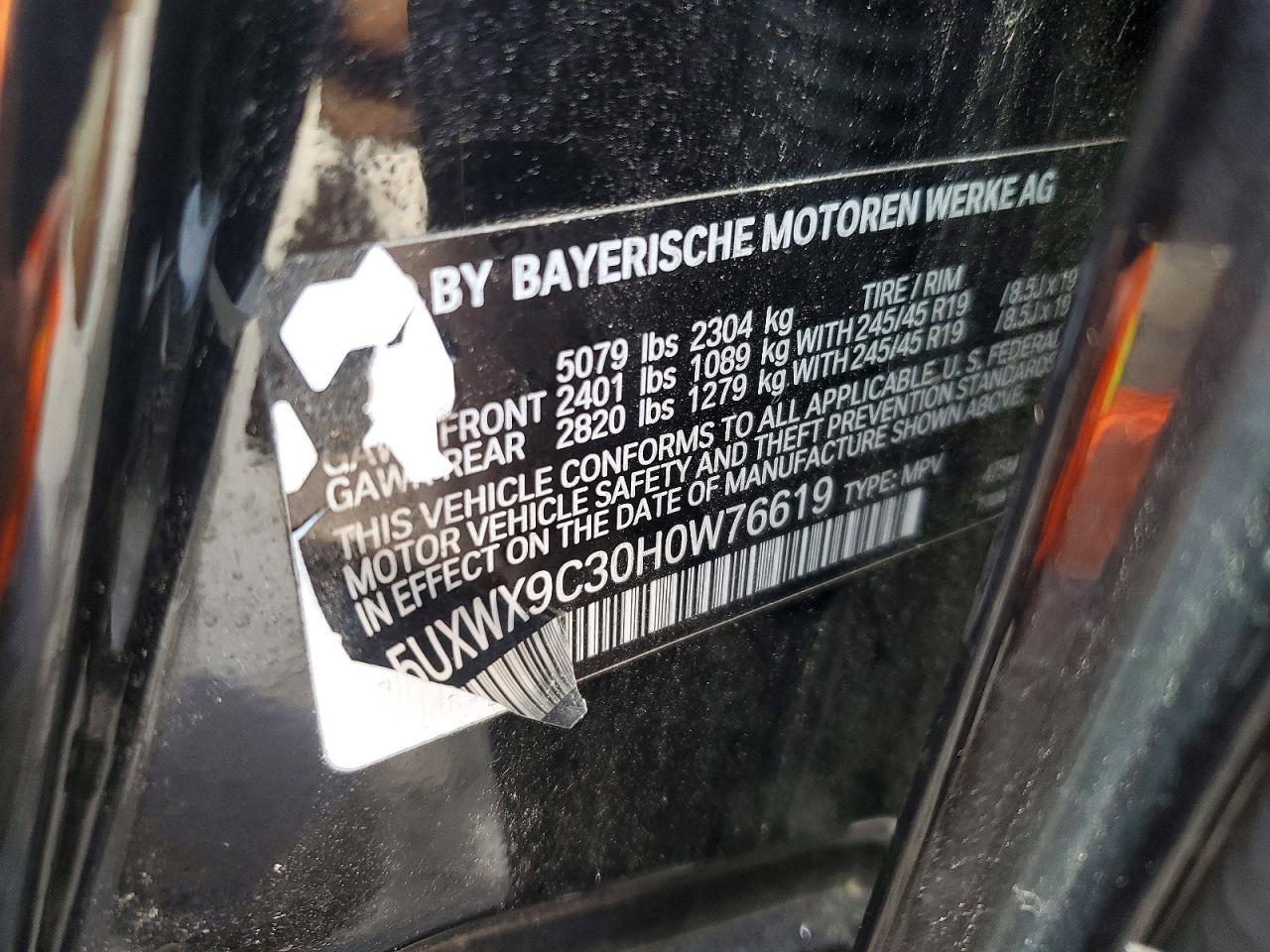 2017 BMW X3 xDrive28I - zdjęcie 13