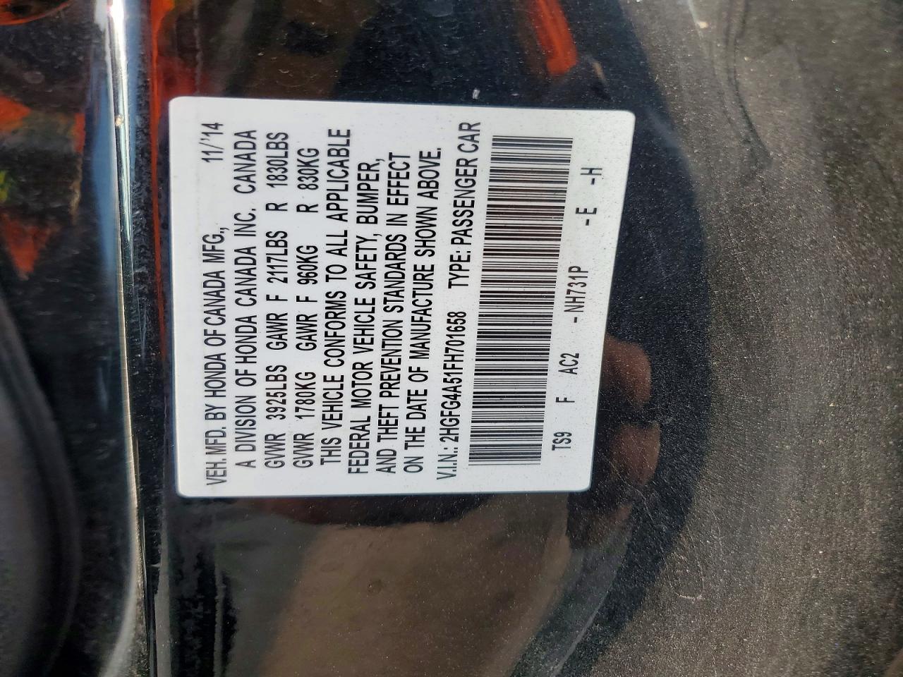 2015 Honda Civic Si - zdjęcie 12