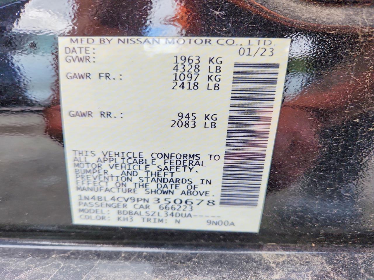 2023 Nissan Altima Sr - zdjęcie 12