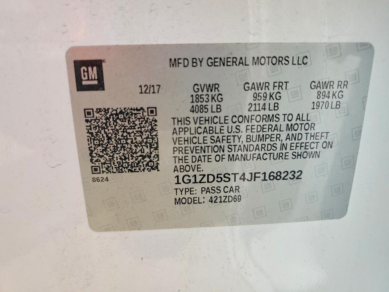 2018 Chevrolet Malibu Lt - zdjęcie 12