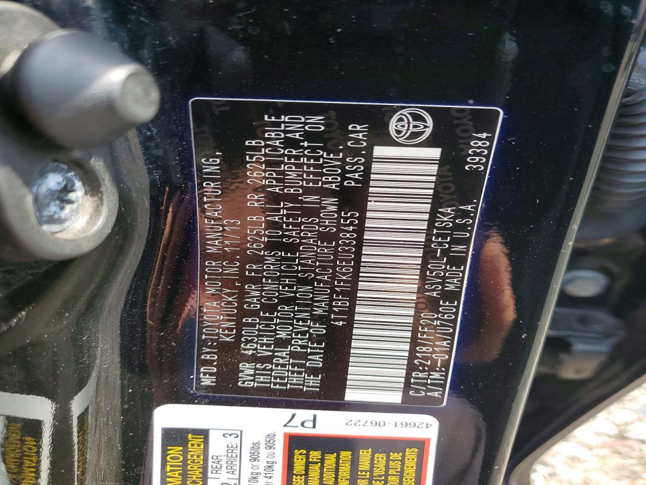 2014 Toyota Camry Se - zdjęcie 12