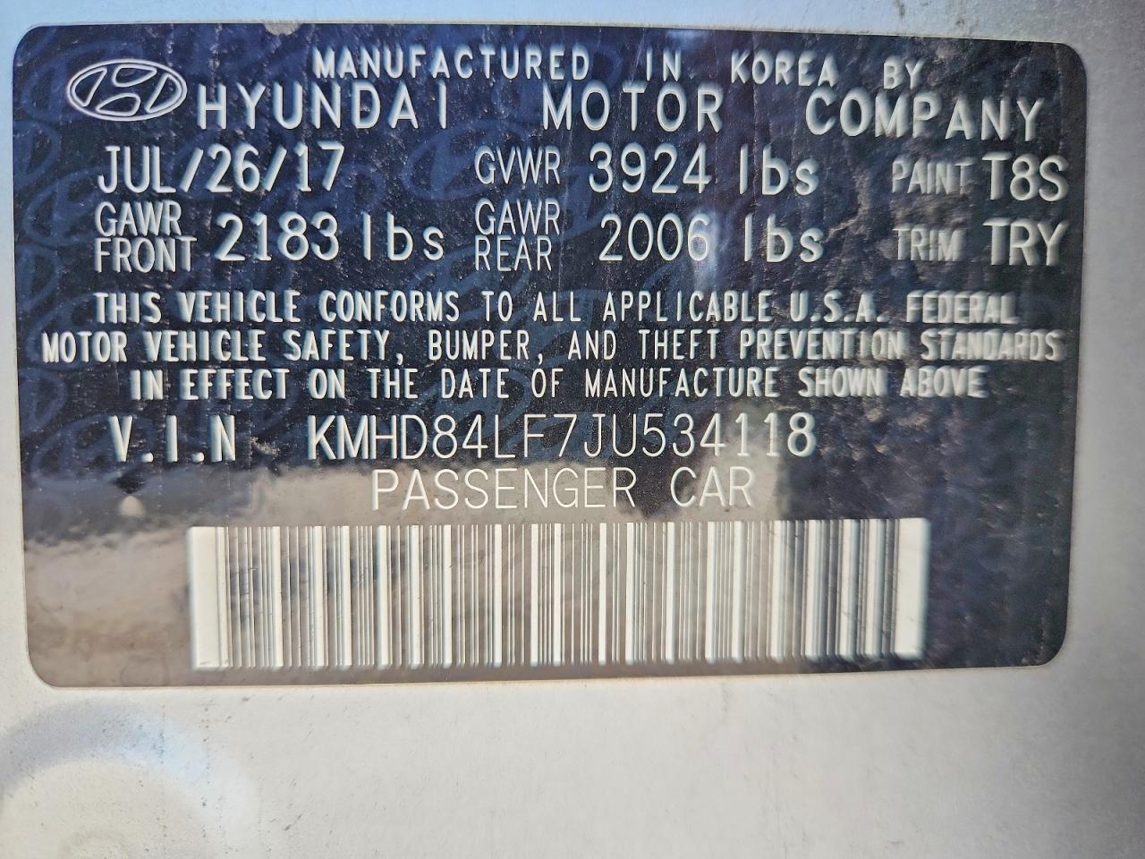 2018 Hyundai Elantra Sel - zdjęcie 12