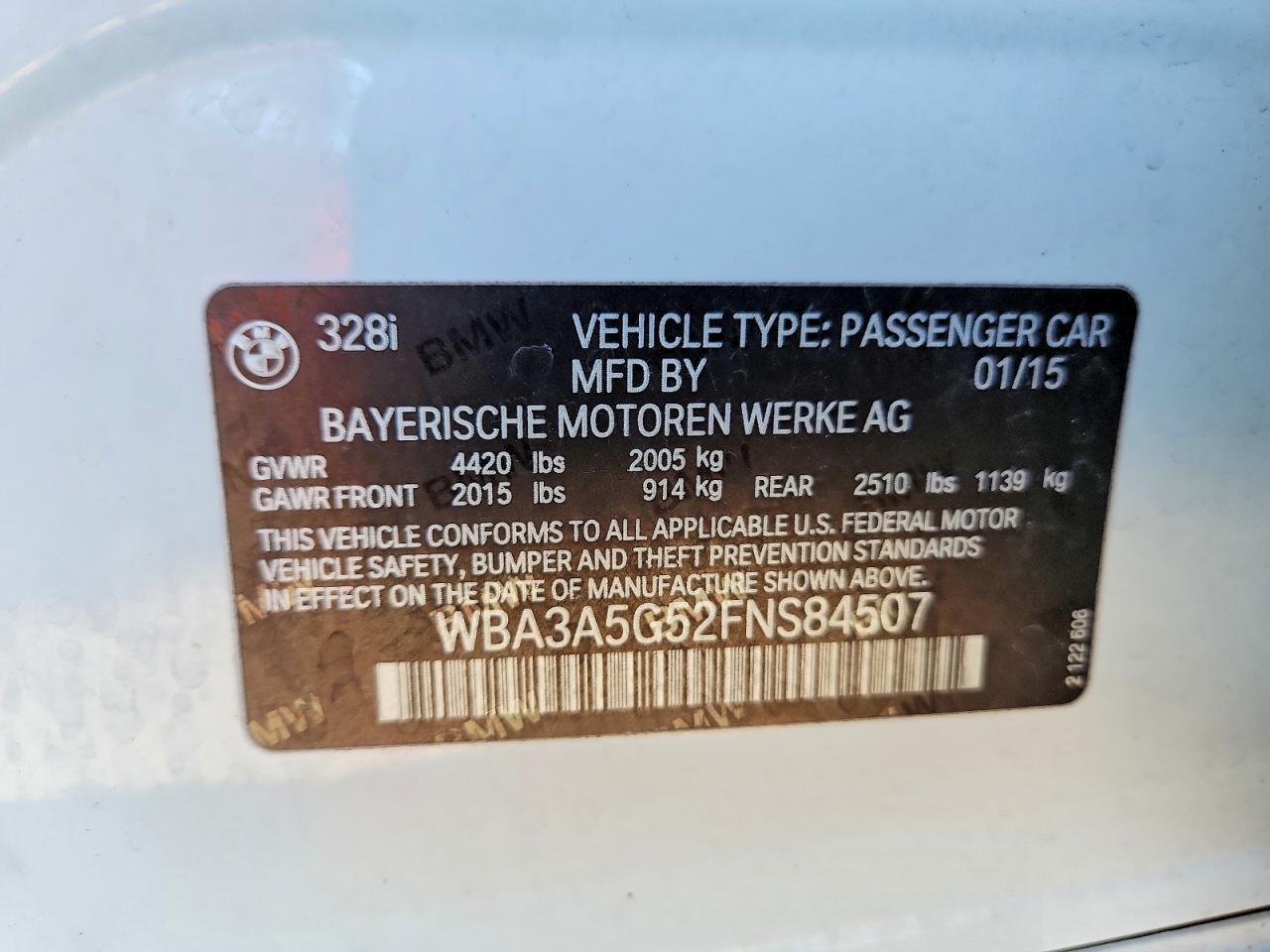 2015 BMW 328 I - zdjęcie 12
