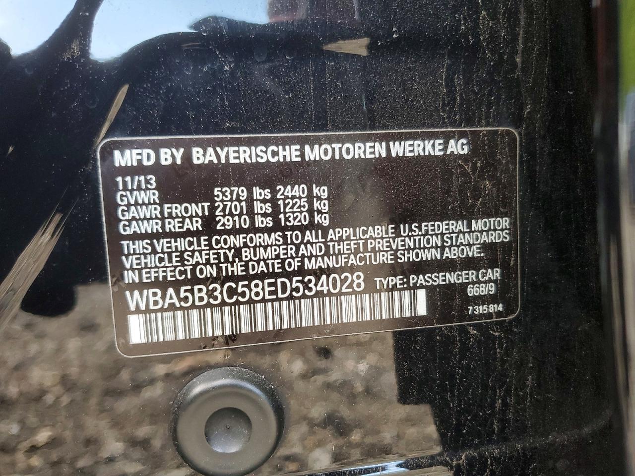 2014 BMW Seria 5 535i - zdjęcie 12