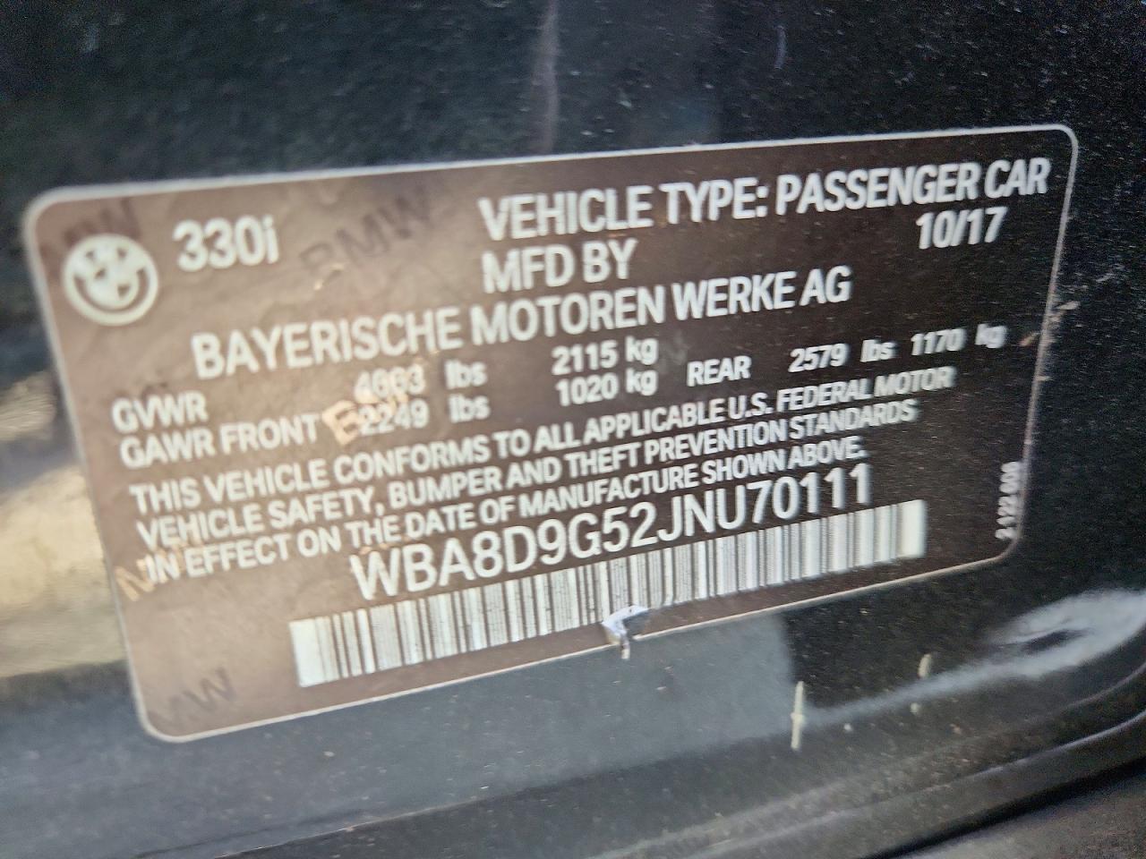 2018 BMW Seria 3 330i - zdjęcie 12
