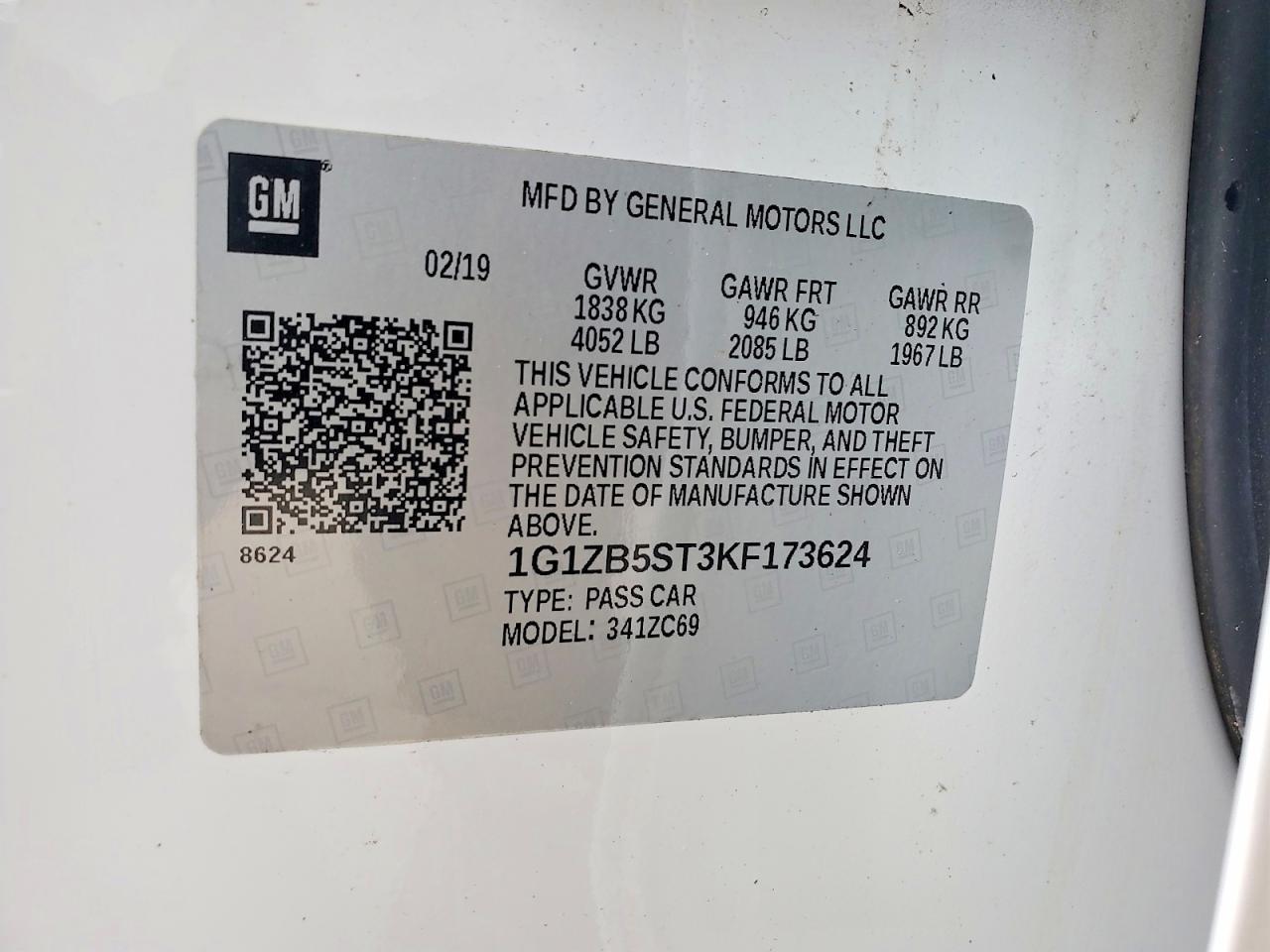 2019 Chevrolet Malibu Ls - zdjęcie 12