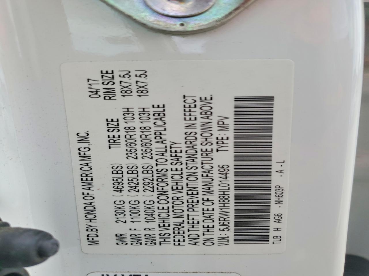 2016 Honda Cr-V Exl - zdjęcie 13