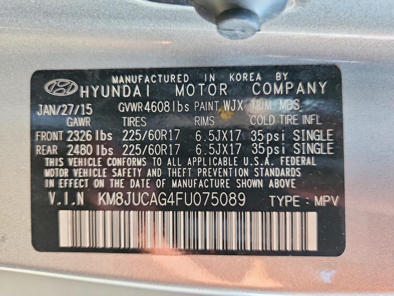 2015 Hyundai Tucson Se - zdjęcie 13