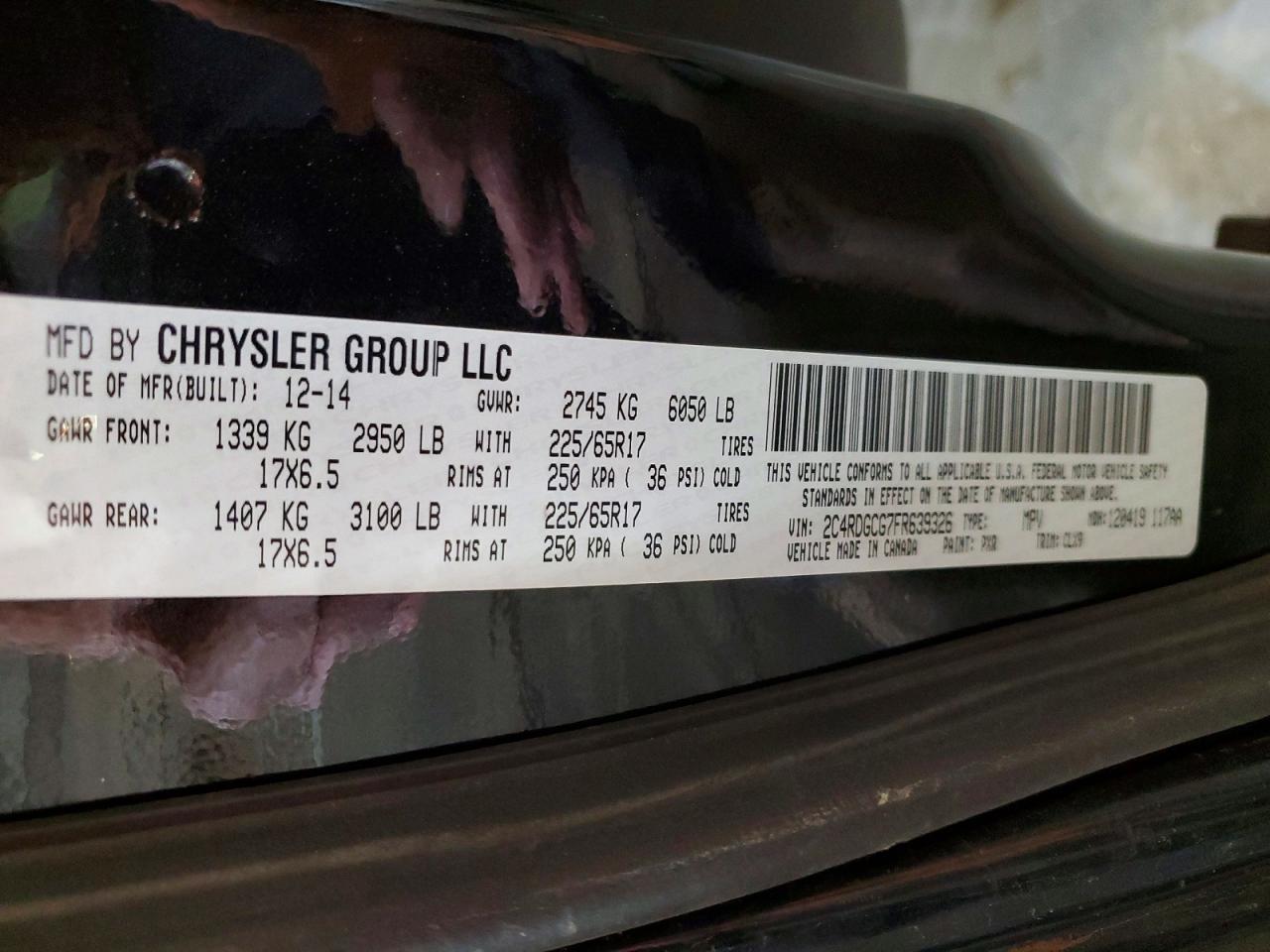 2015 Dodge Grand Caravan Sxt - zdjęcie 13