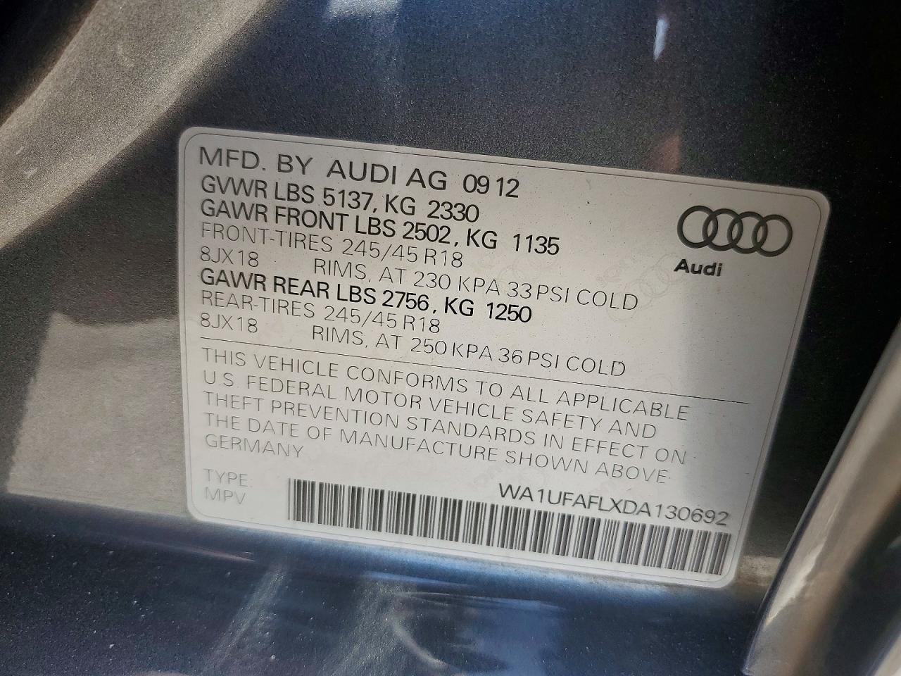 2013 Audi A4 Allroad Premium Plus - zdjęcie 12