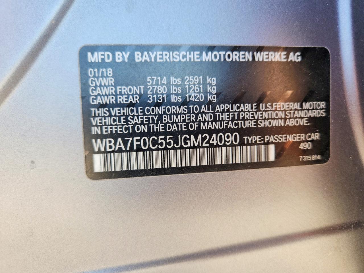 2018 BMW 750 I - zdjęcie 13