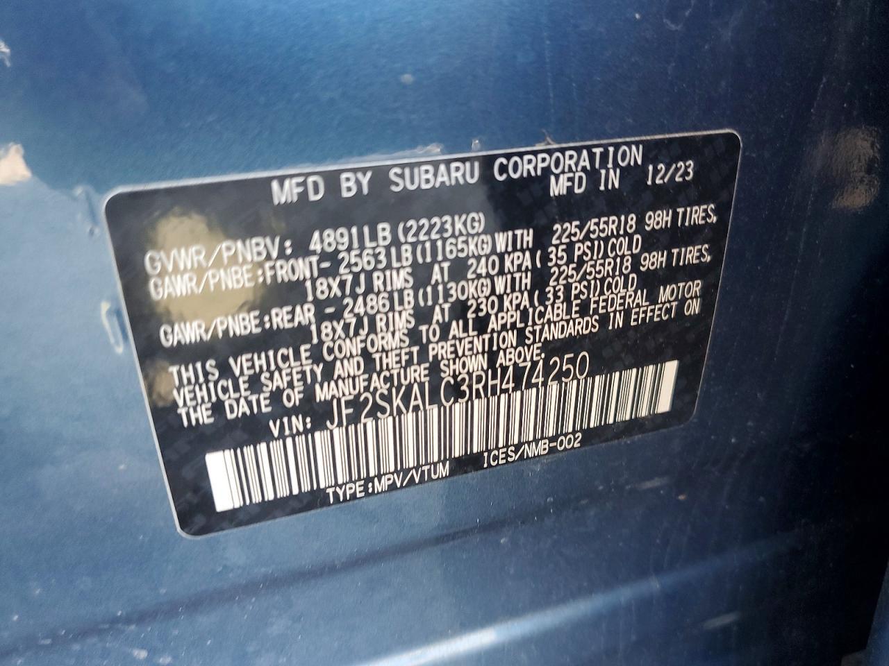 2024 Subaru Forester Limited - zdjęcie 13