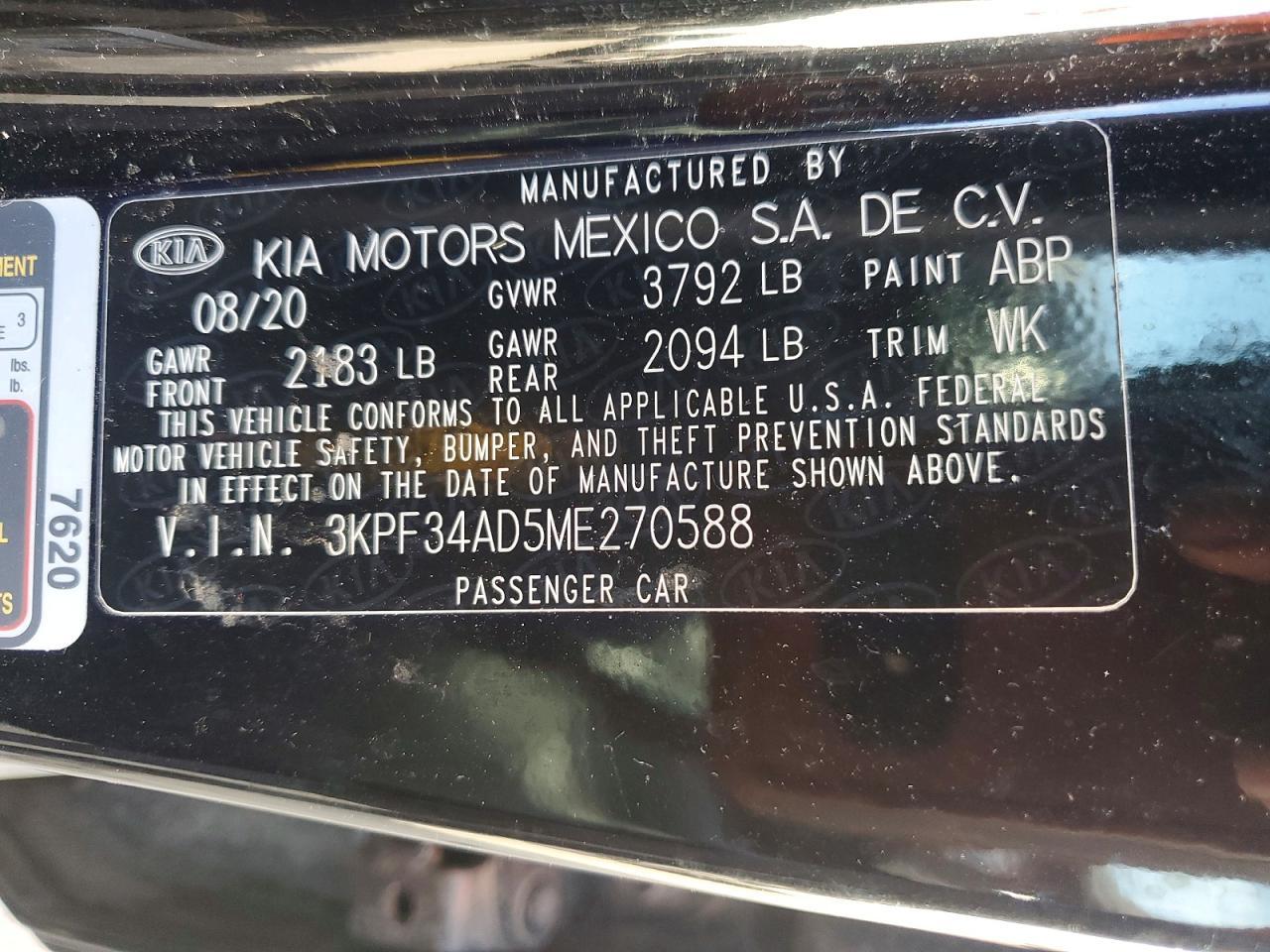2021 Kia Forte Gt Line - zdjęcie 12