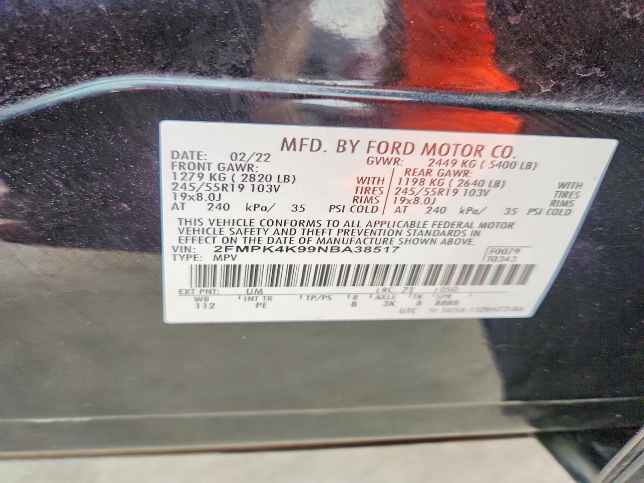2022 Ford Edge Titanium - zdjęcie 13