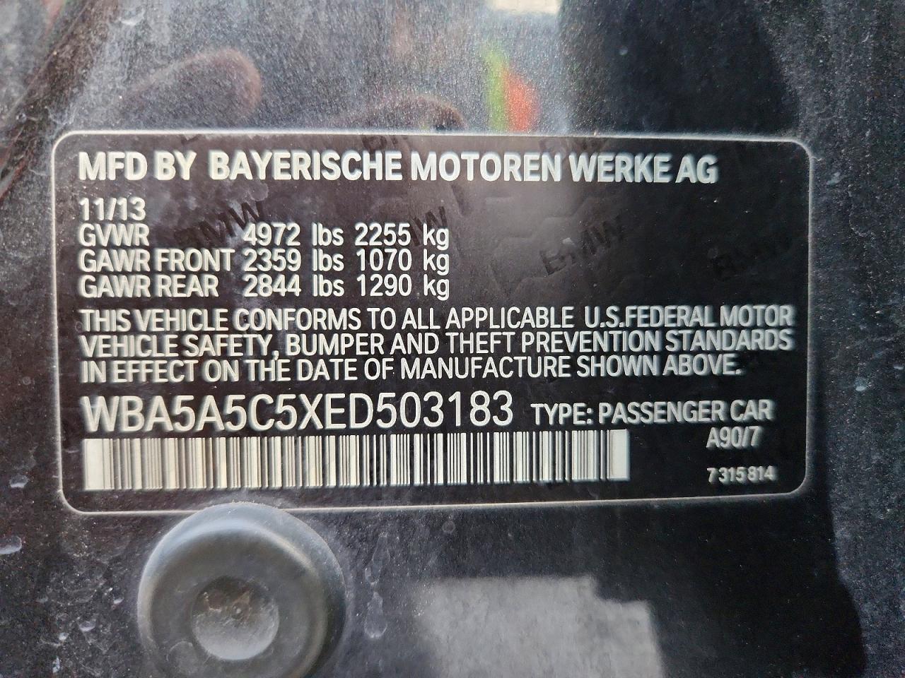 2014 BMW 528 I - zdjęcie 12
