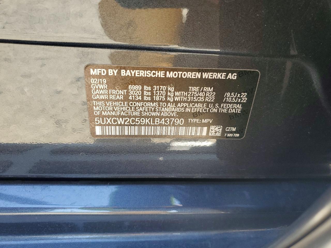 2019 BMW X7 xDrive40I - zdjęcie 13