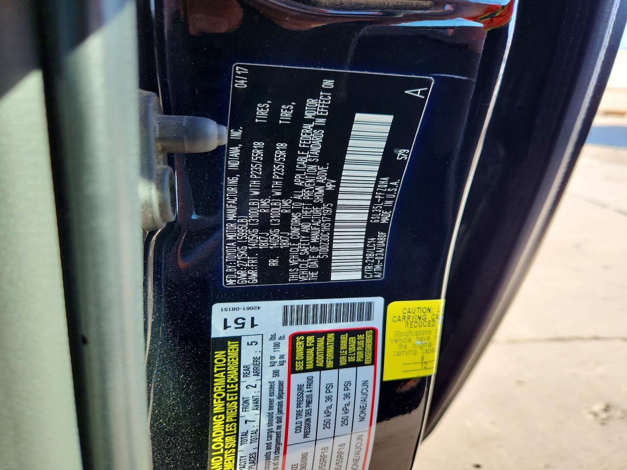 2017 Toyota Sienna Xle 7-Passenger - zdjęcie 12