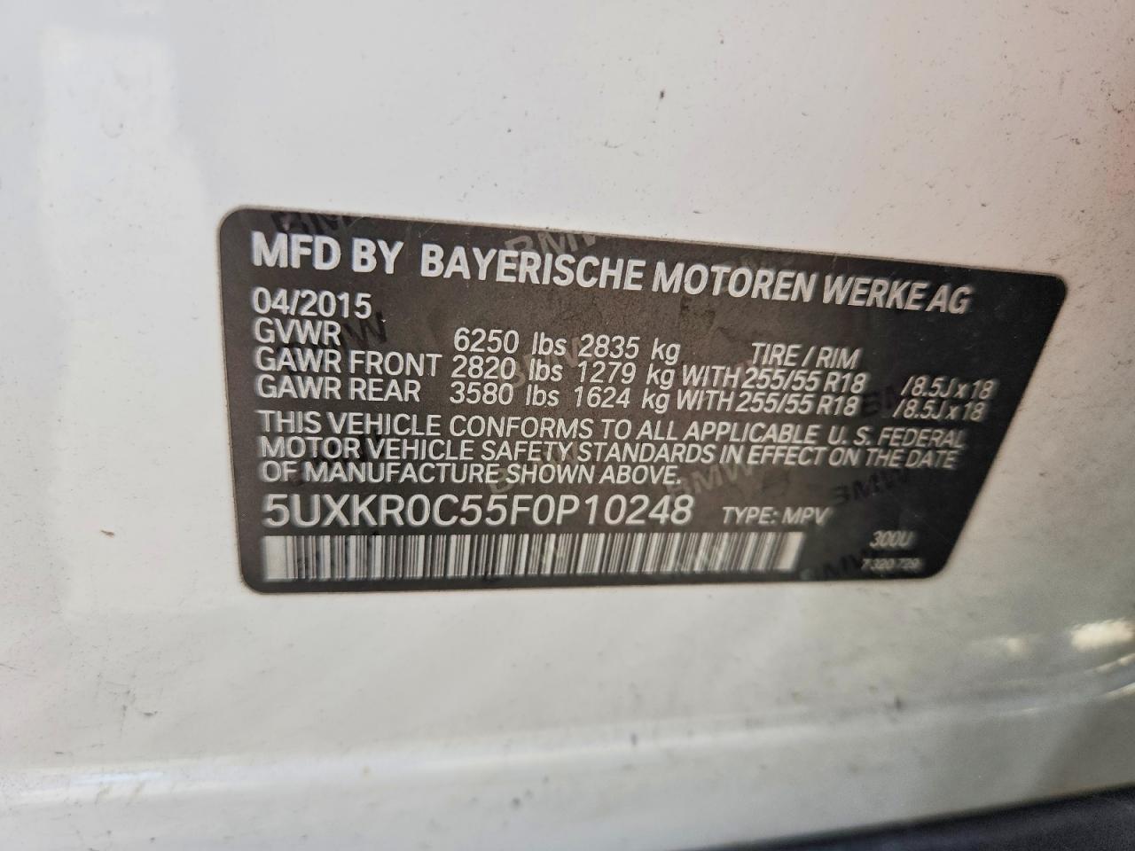 2015 BMW X5 xDrive35I - zdjęcie 13