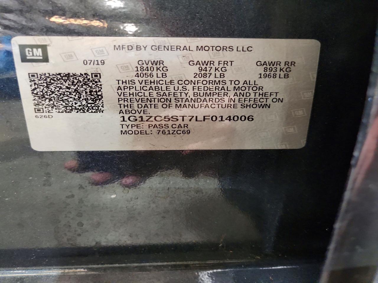 2020 Chevrolet Malibu Ls - zdjęcie 12