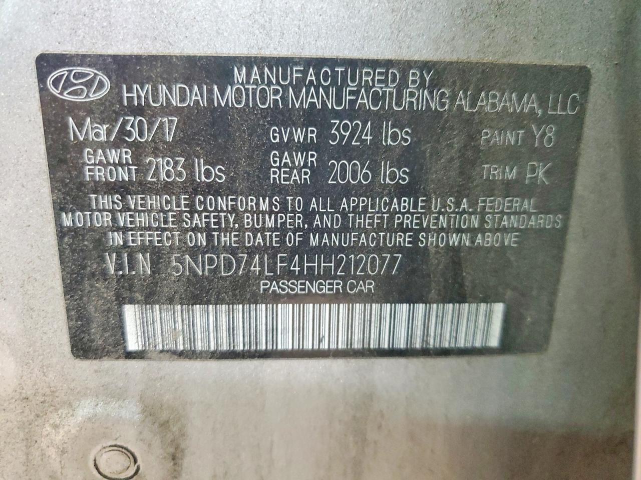 2017 Hyundai Elantra Se - zdjęcie 12