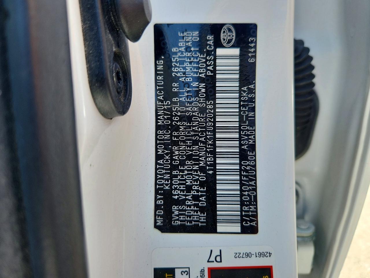 2015 Toyota Camry Se - zdjęcie 12