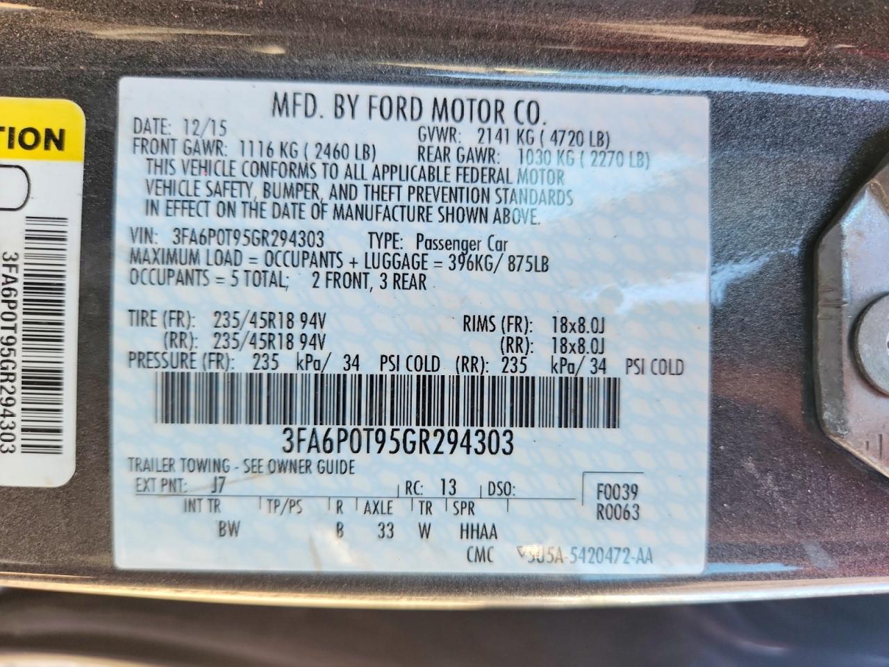 2016 Ford Fusion Se - zdjęcie 12