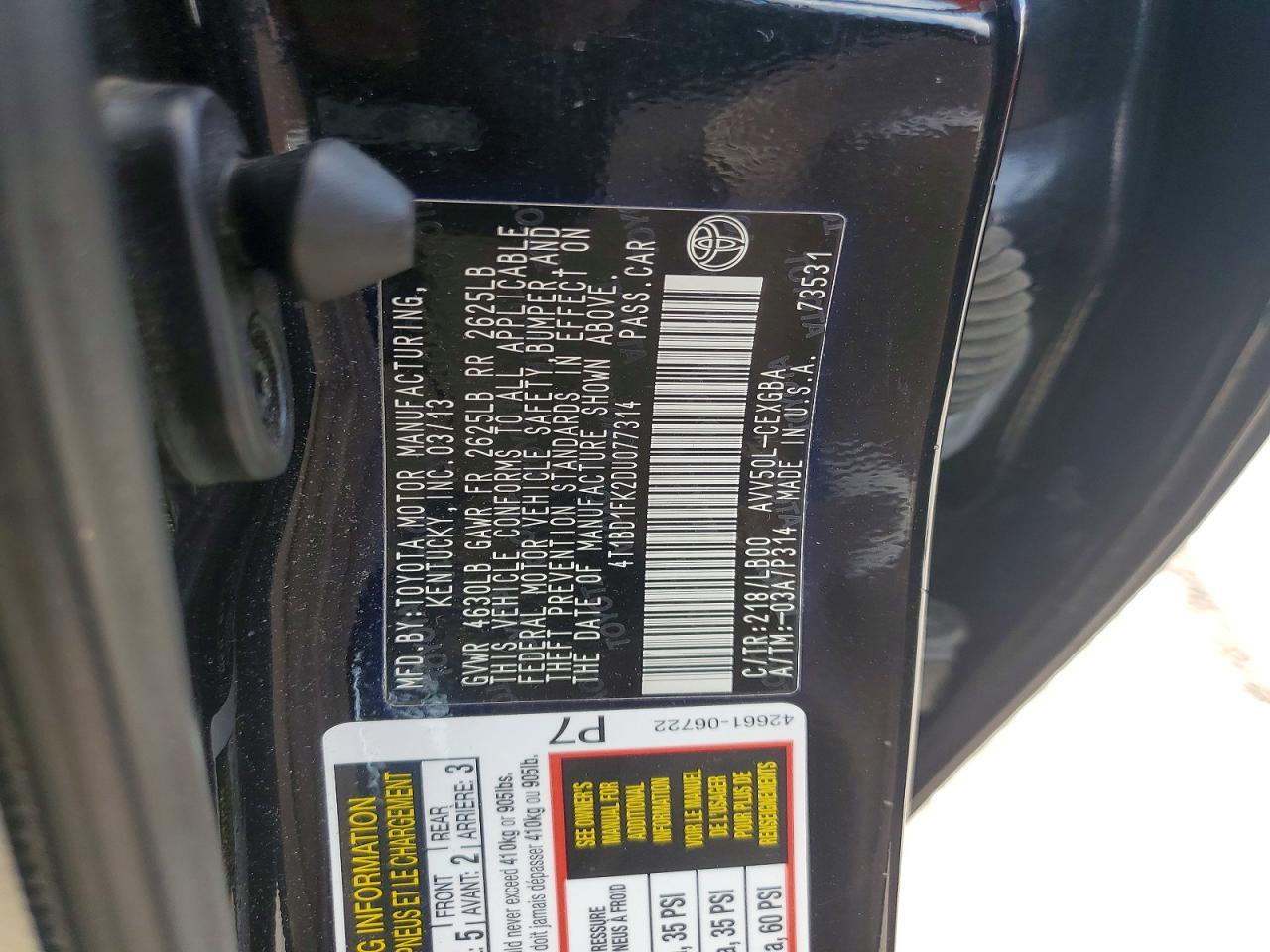 2013 Toyota Camry Hybrid Xle - zdjęcie 12