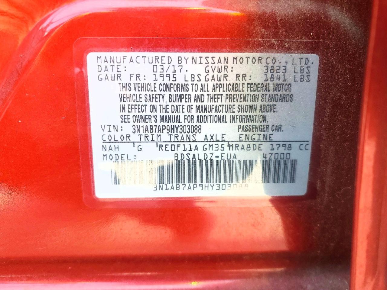 2017 Nissan Sentra Sv - zdjęcie 12
