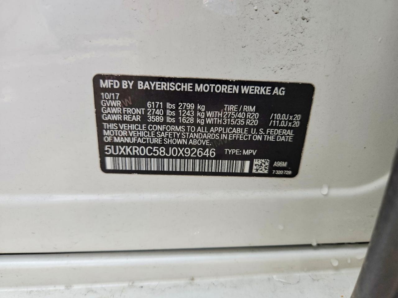 2018 BMW X5 xDrive35I - zdjęcie 12