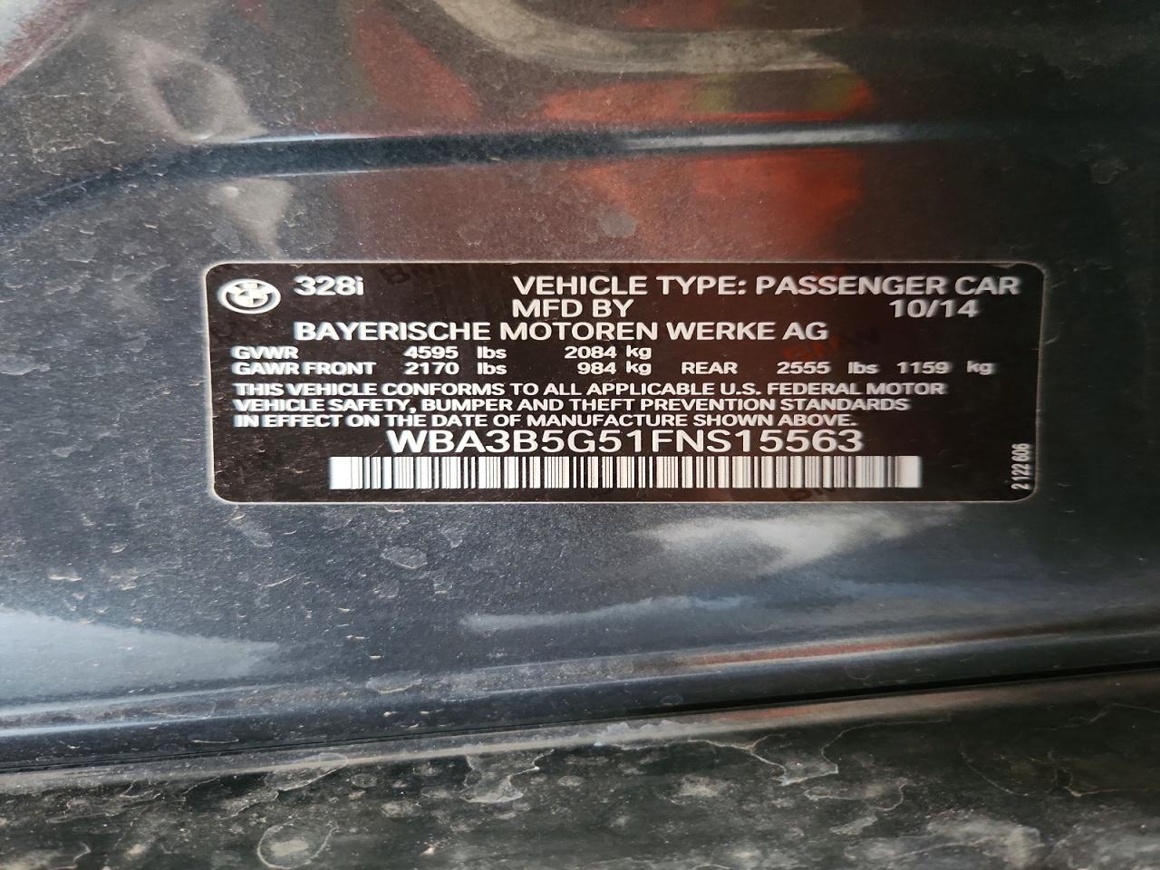 2015 BMW Seria 3 328i - zdjęcie 12