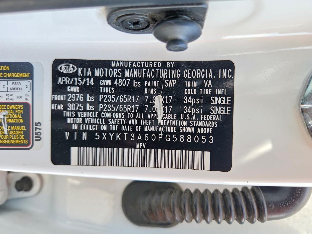 2015 Kia Sorento Lx - zdjęcie 13