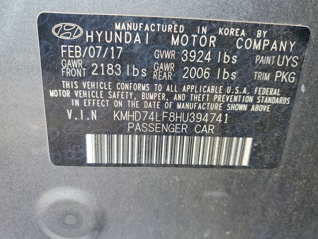2017 Hyundai Elantra Se - zdjęcie 12