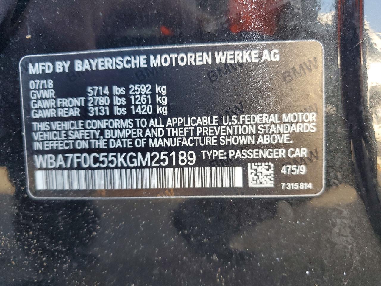 2019 BMW 750 I - zdjęcie 12
