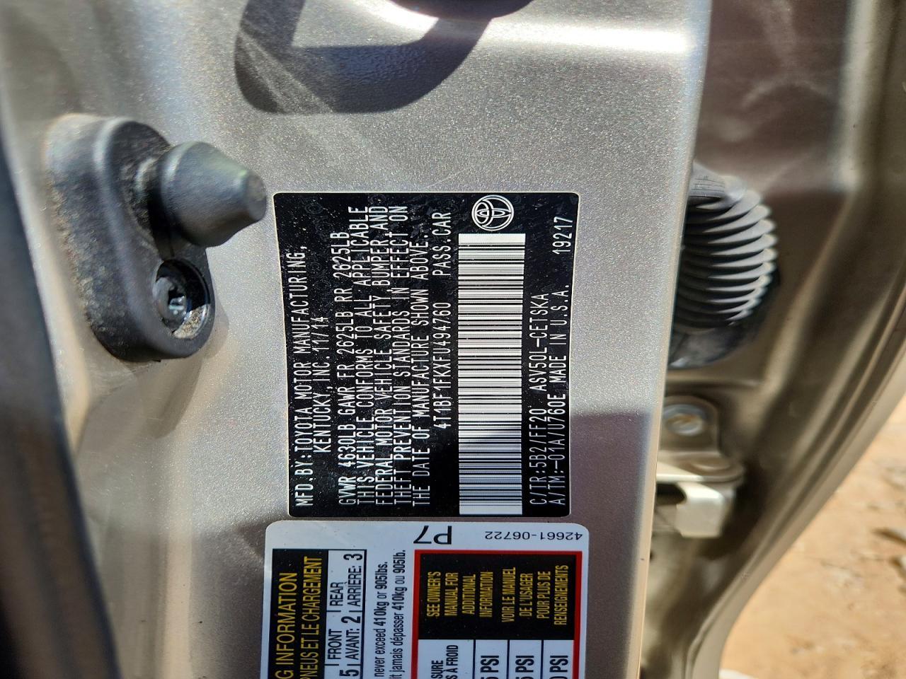 2015 Toyota Camry Se - zdjęcie 12