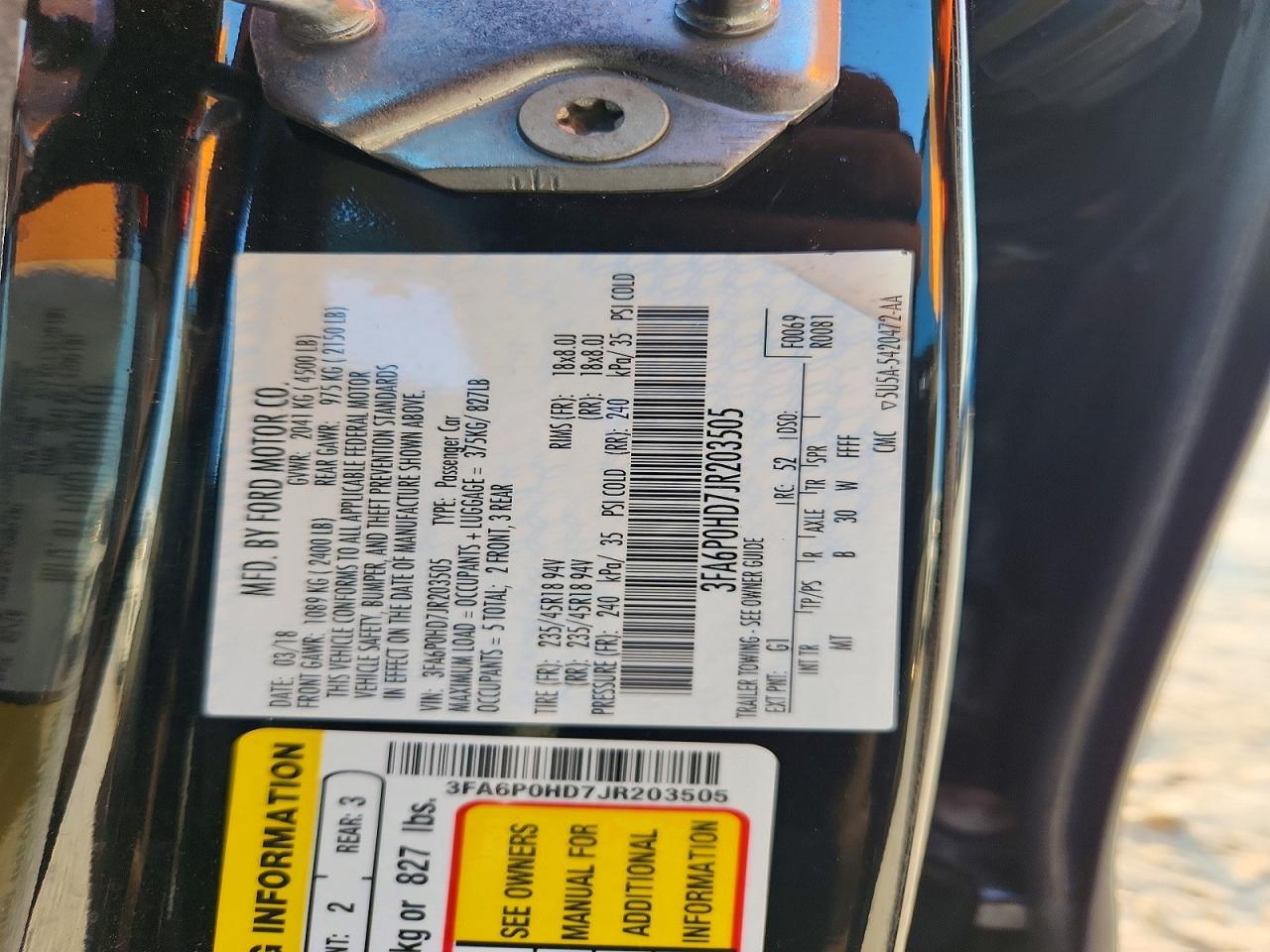 2018 Ford Fusion Se - zdjęcie 12