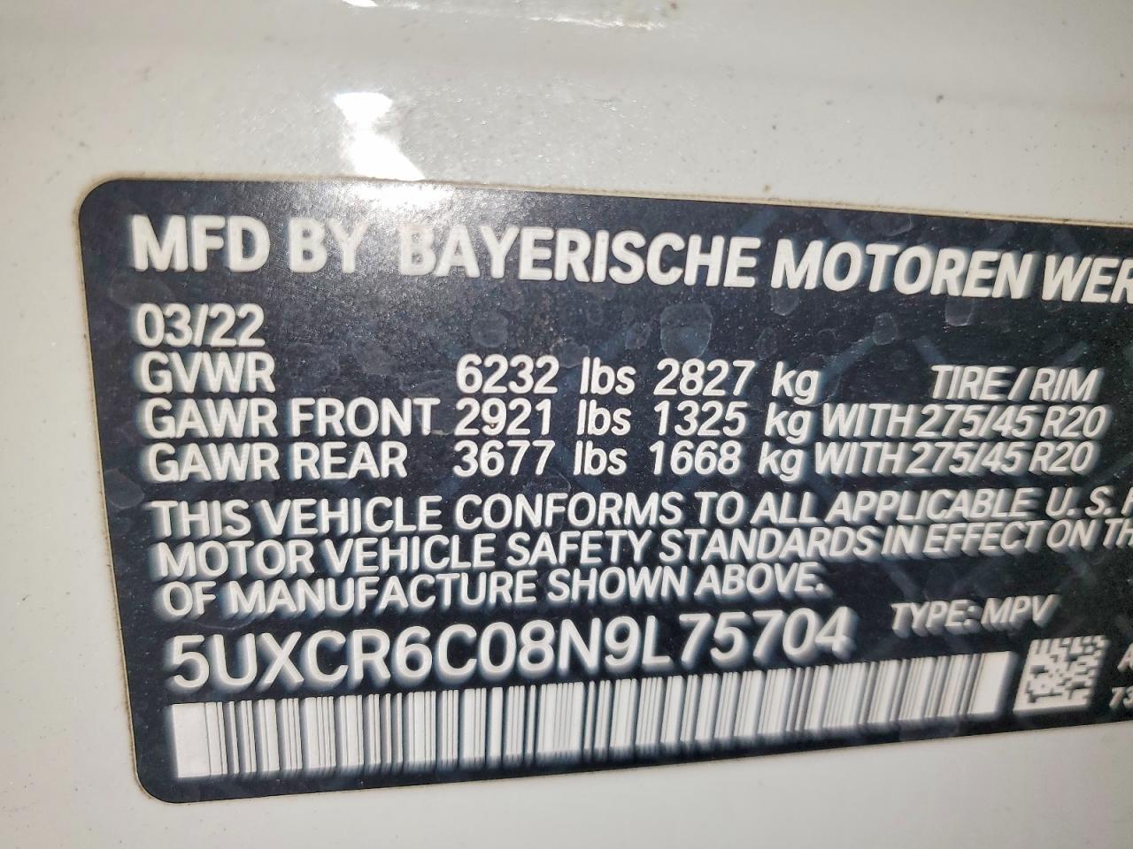 2022 BMW X5 xDrive40I - zdjęcie 14