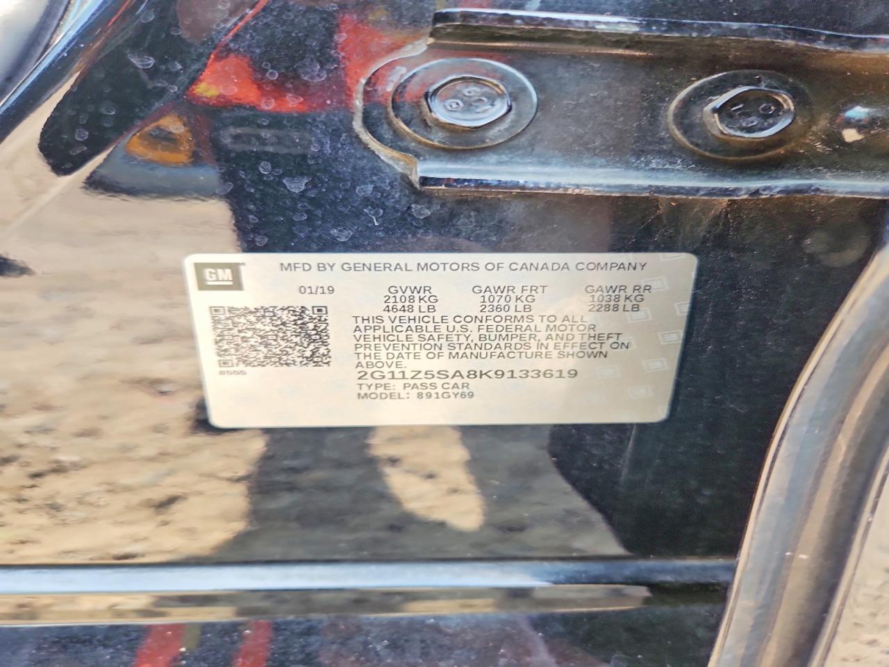 2019 Chevrolet Impala Lt - zdjęcie 12