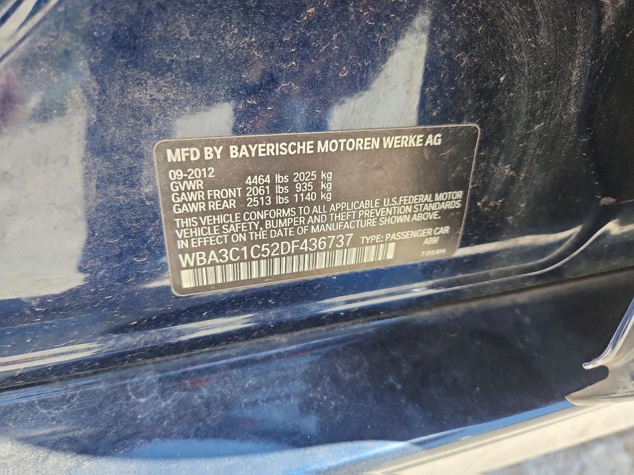 2013 BMW 328 I Sulev - zdjęcie 12