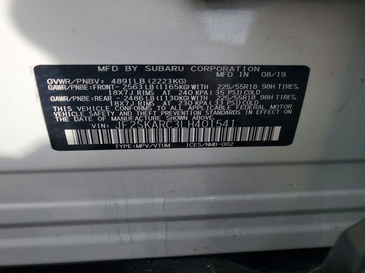 2020 Suba Forester - zdjęcie 13
