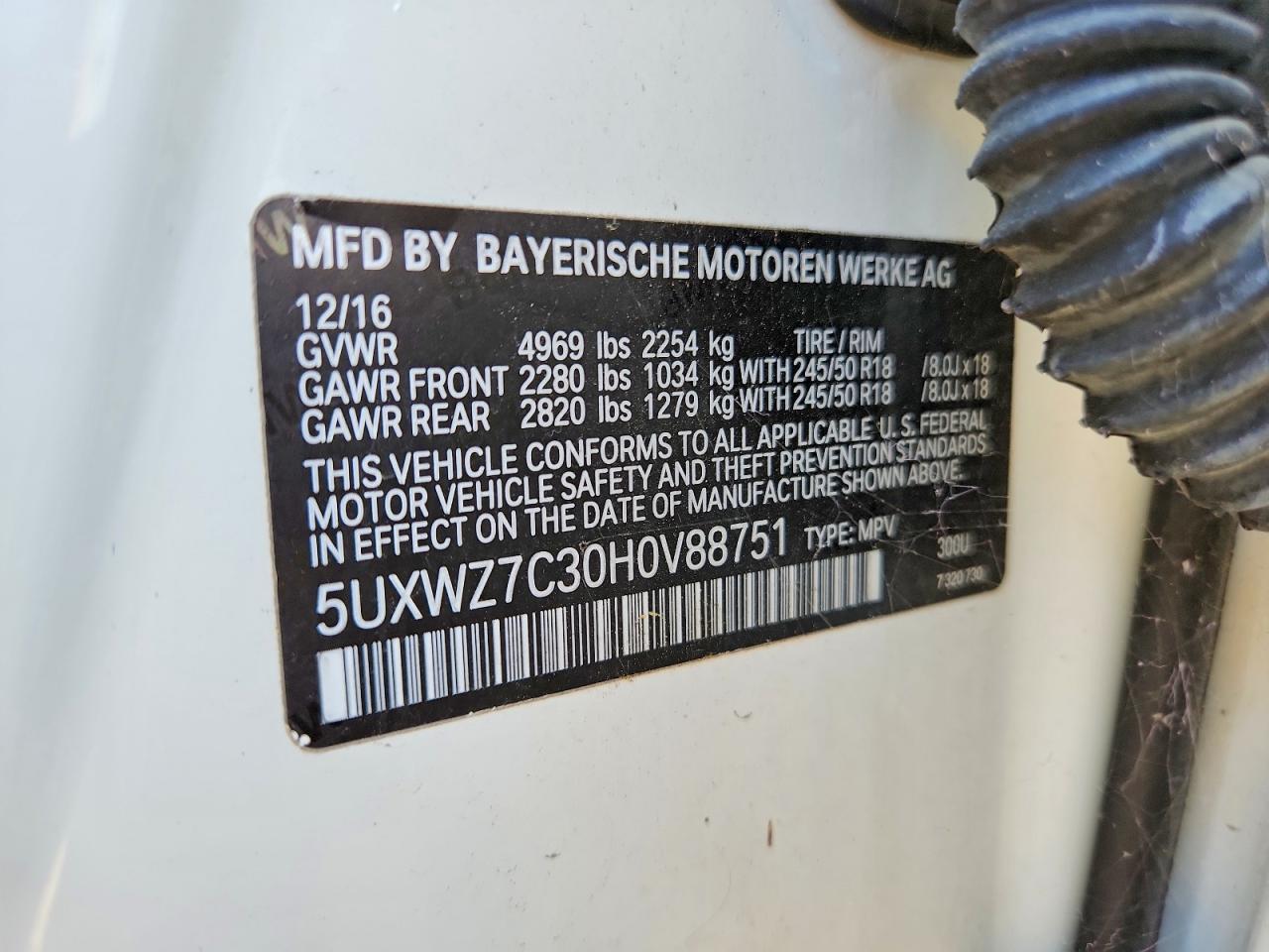 2017 BMW X3 Sdrive28I - zdjęcie 13