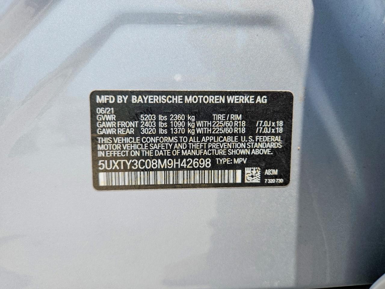 2021 BMW X3 Sdrive30I - zdjęcie 14