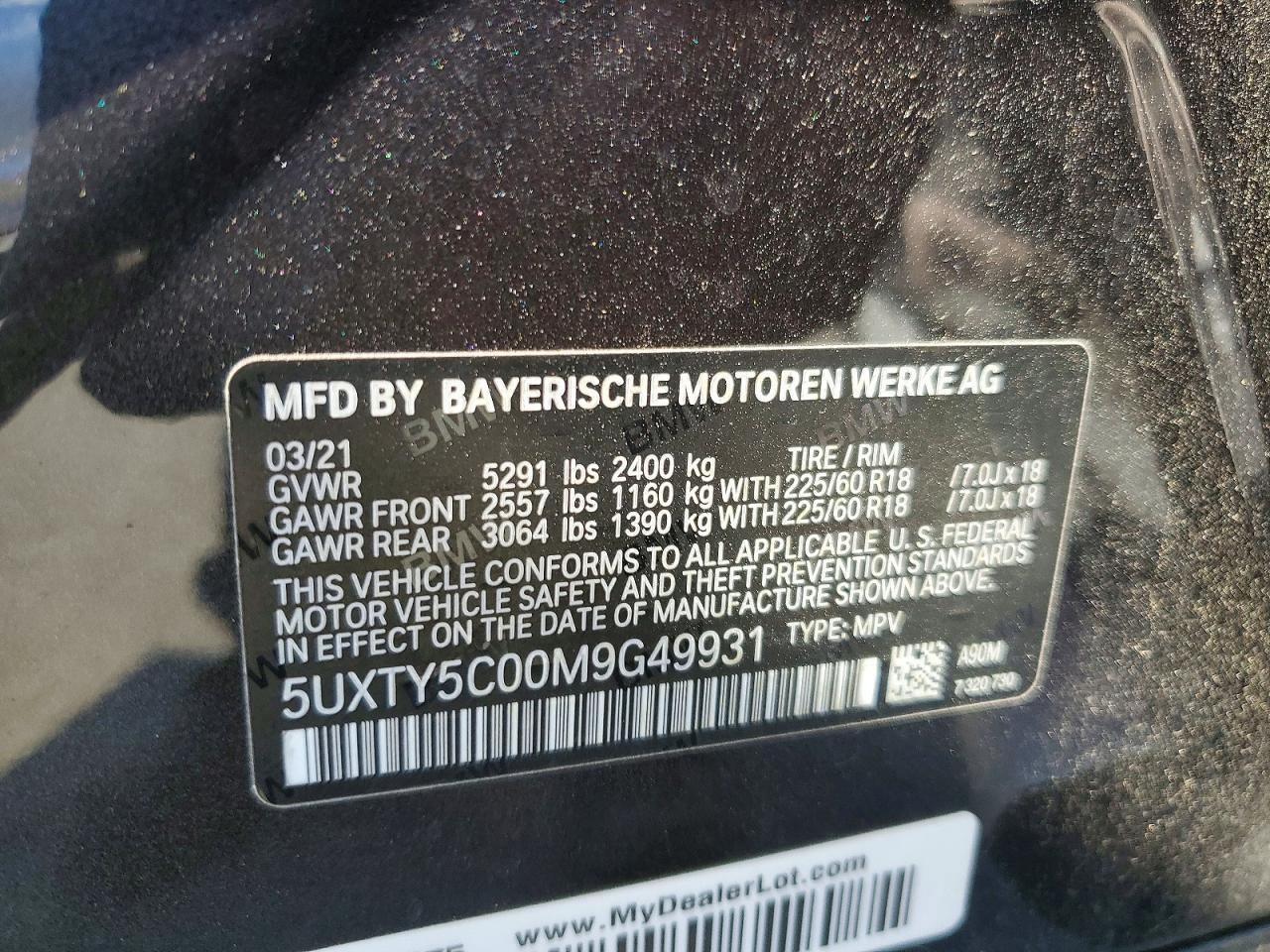 2021 BMW X3 xDrive30I - zdjęcie 13