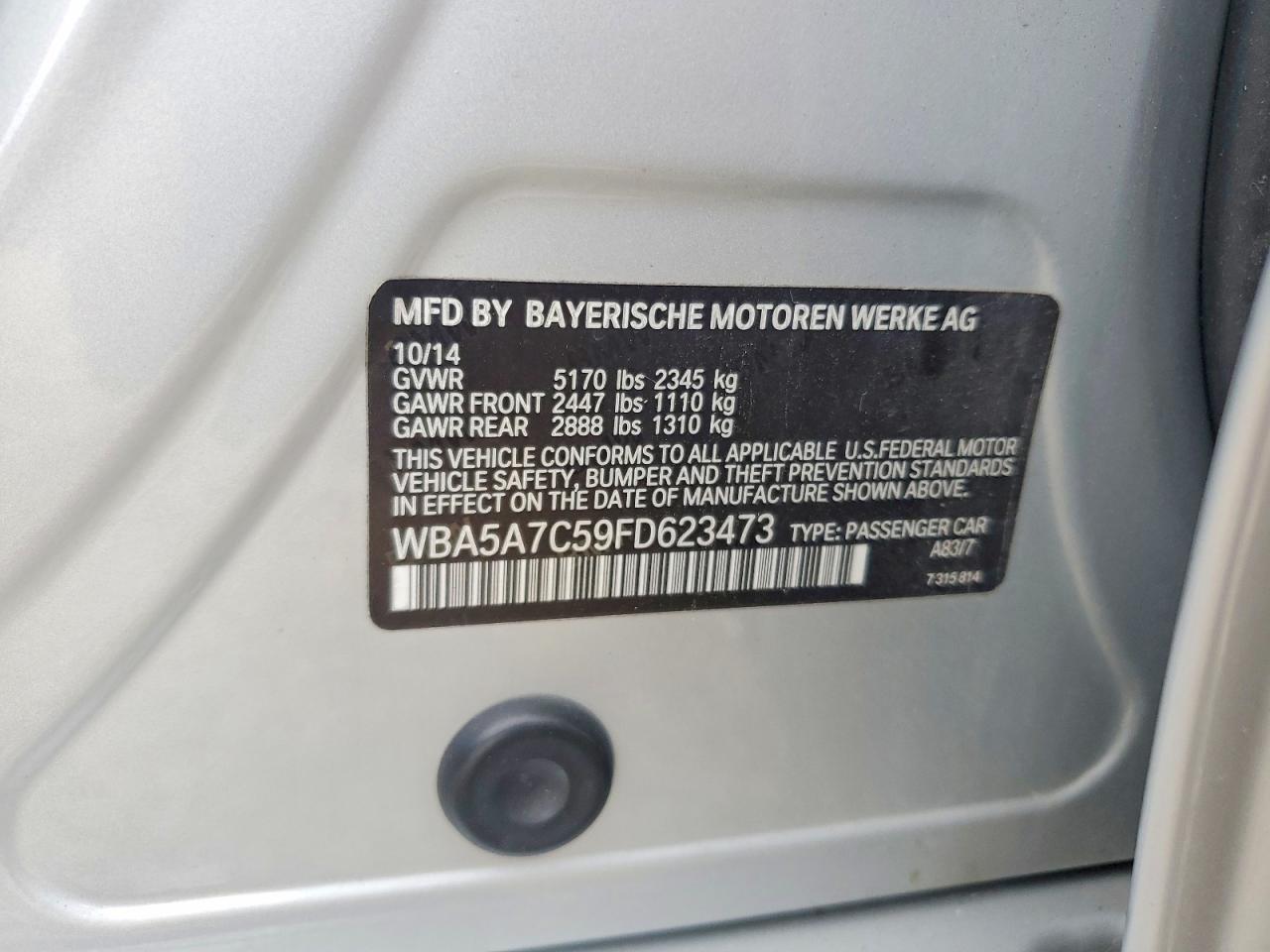 2015 BMW Seria 5 528i - zdjęcie 12