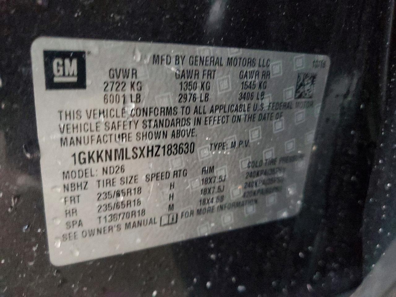 2017 GMC Acadia Slt-1 - zdjęcie 14