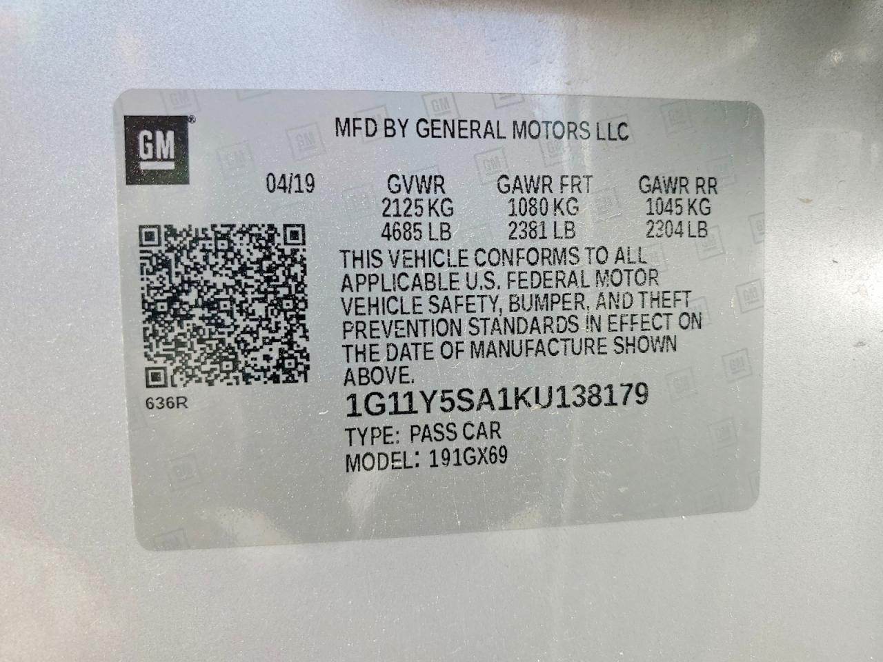2019 Chevrolet Impala Ls - zdjęcie 13