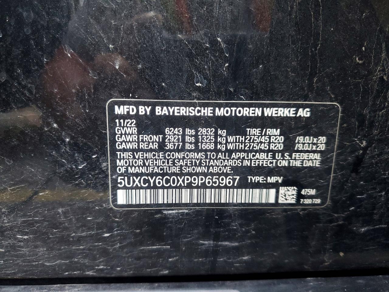 2023 BMW X6 xDrive40I - zdjęcie 14