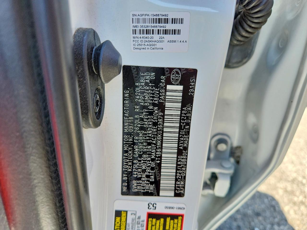 2019 Toyota Camry Xse - zdjęcie 12