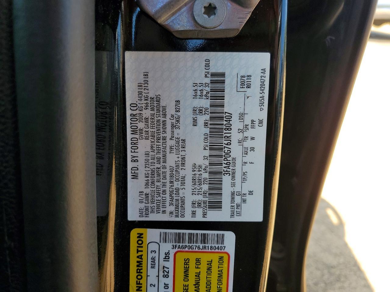 2018 Ford Fusion S - zdjęcie 13