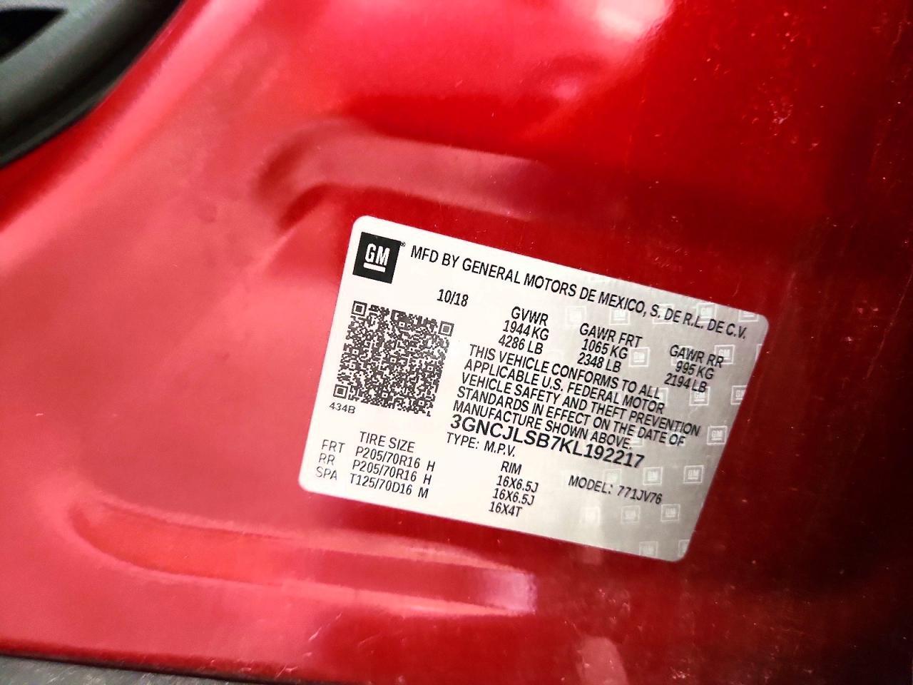 2019 Chevrolet Trax 1Lt - zdjęcie 13